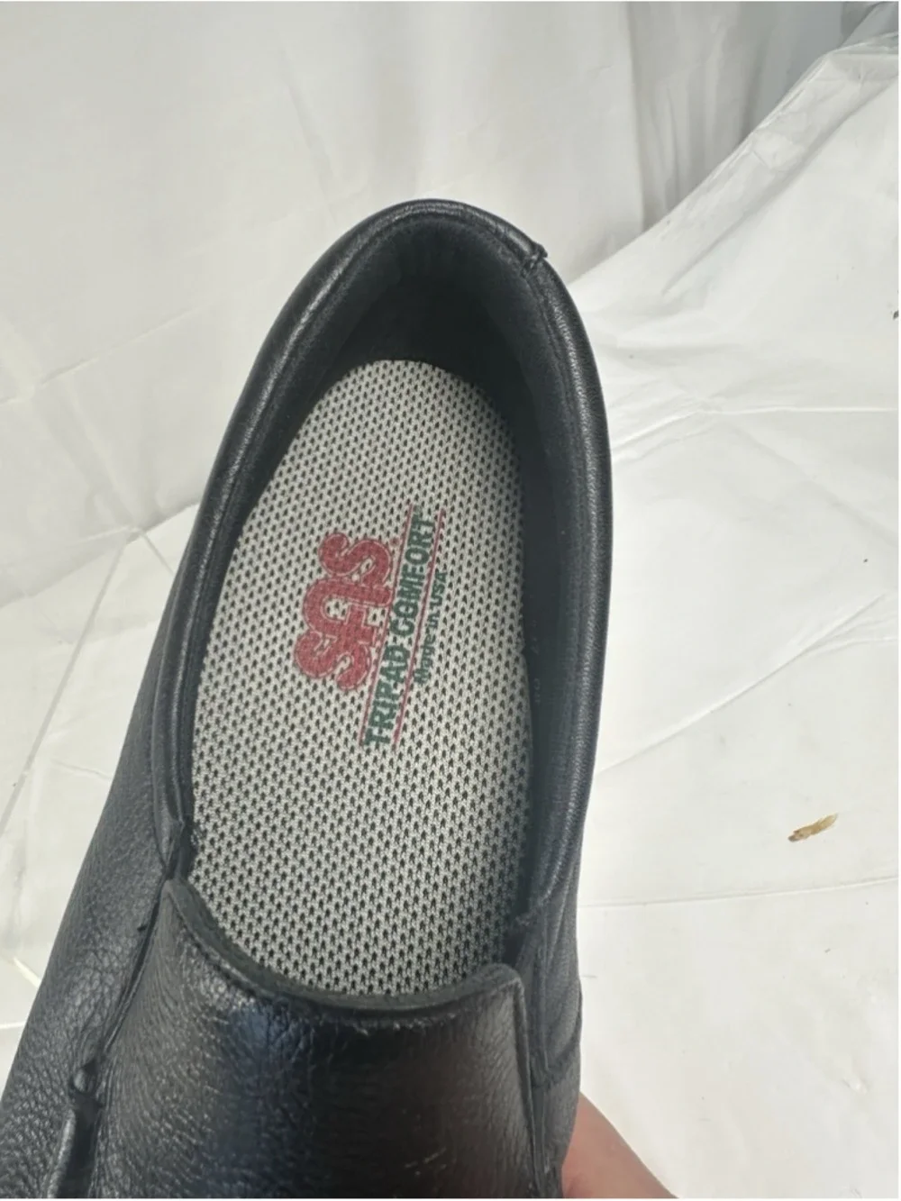 SAS Simplify Comfort Loafer Loafers Shoes Size 8.5 WW Black Leather new